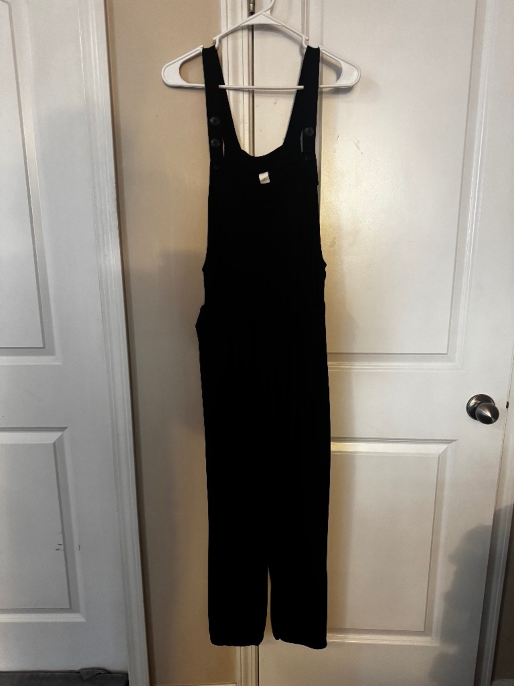 Halara black overalls